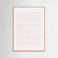 Pink Howdy Poster – plakat og kunsttryk