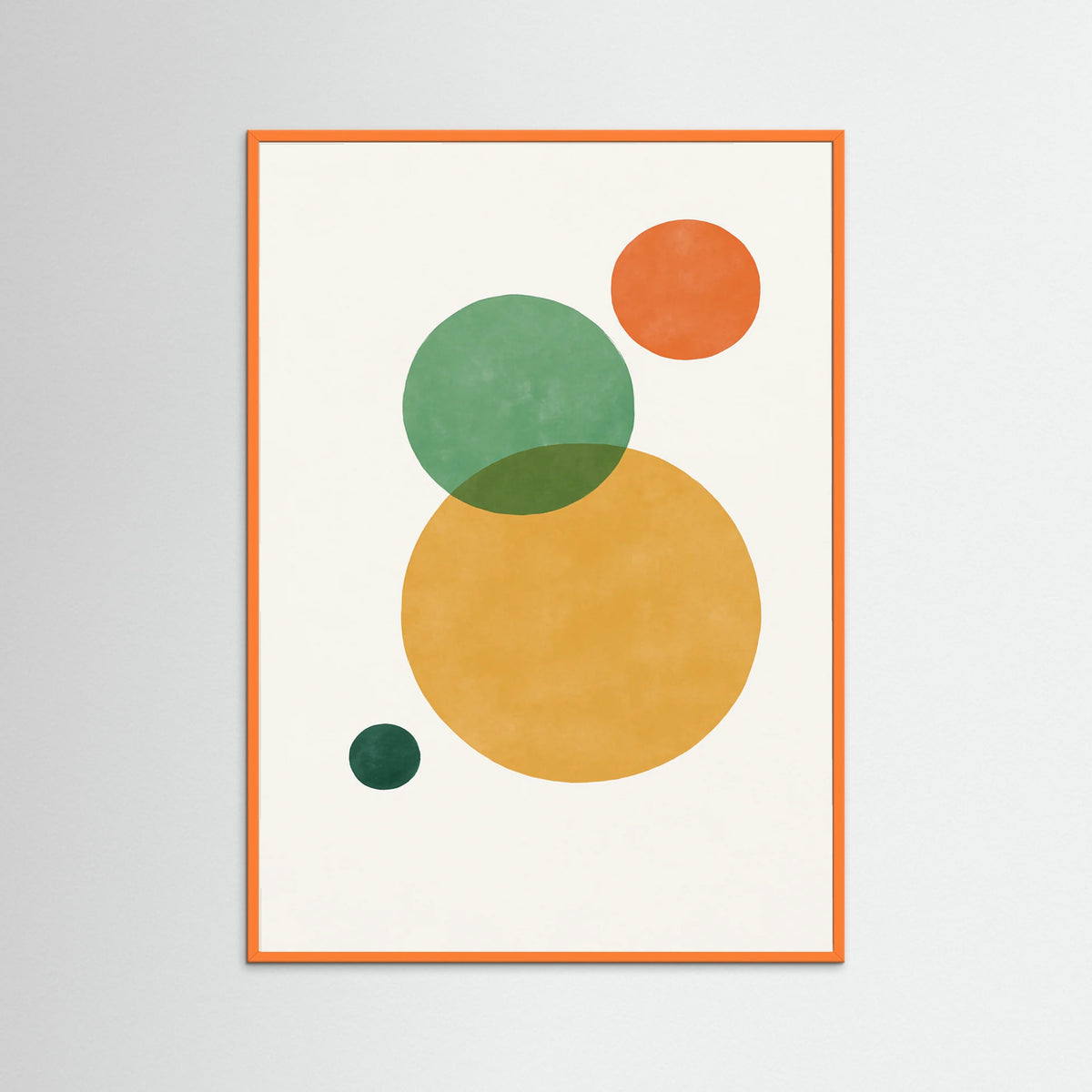 Orange Wood Pink Red Circles 2