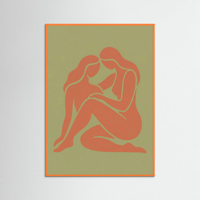 Orange Wood Pink Serenity