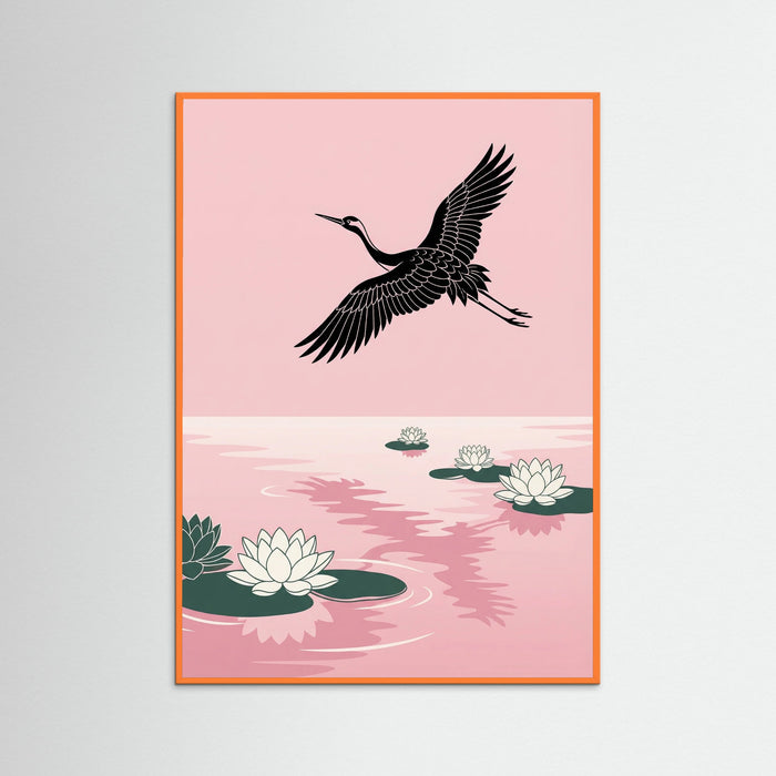 Orange Wood Pink Sky Flight