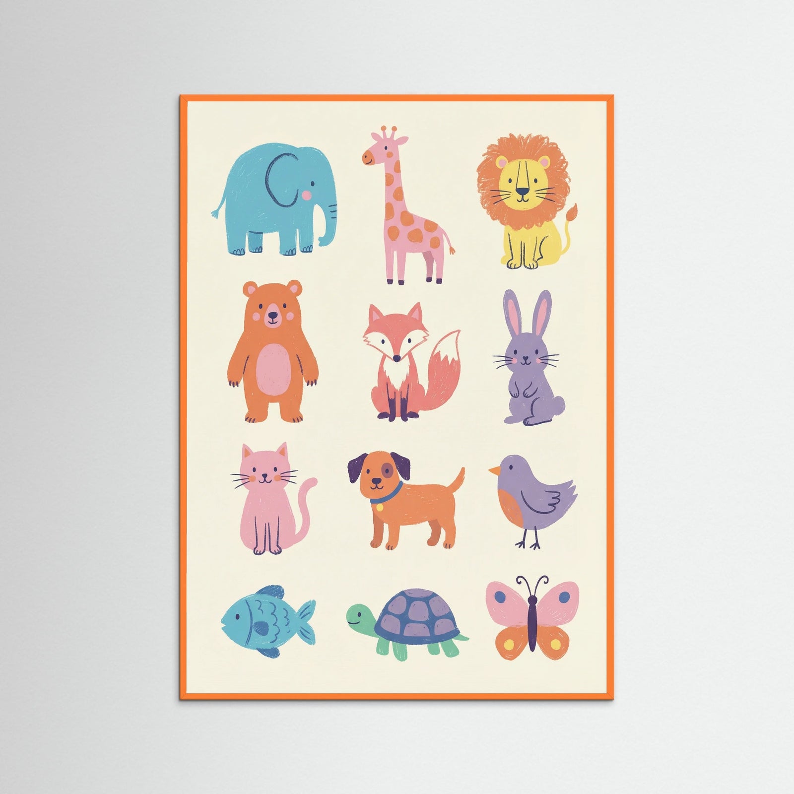 Orange Wood Playful Alphabet