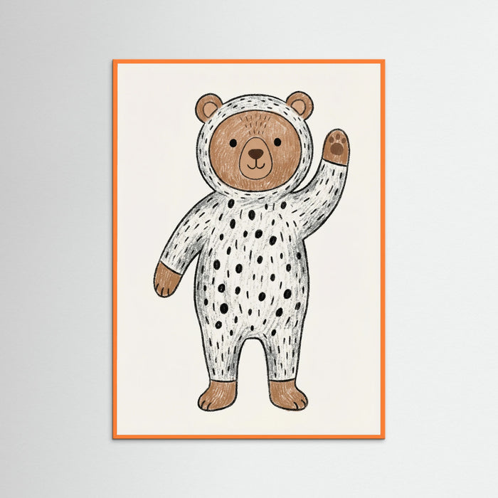 Orange Wood Playful Cat Suit