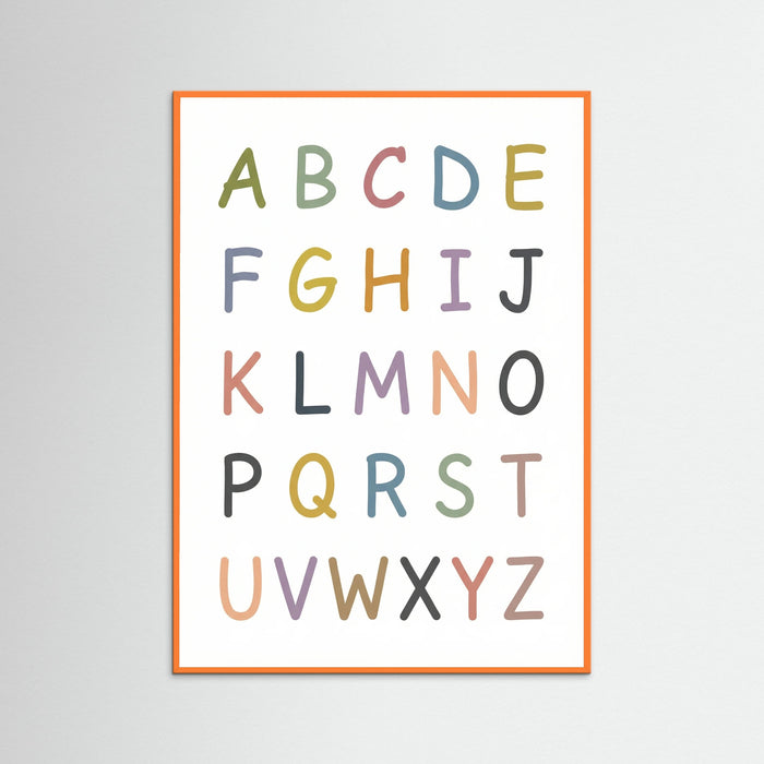 Orange Wood Playful Number Chart
