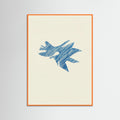 Orange Wood Poetic Maritime Abstract