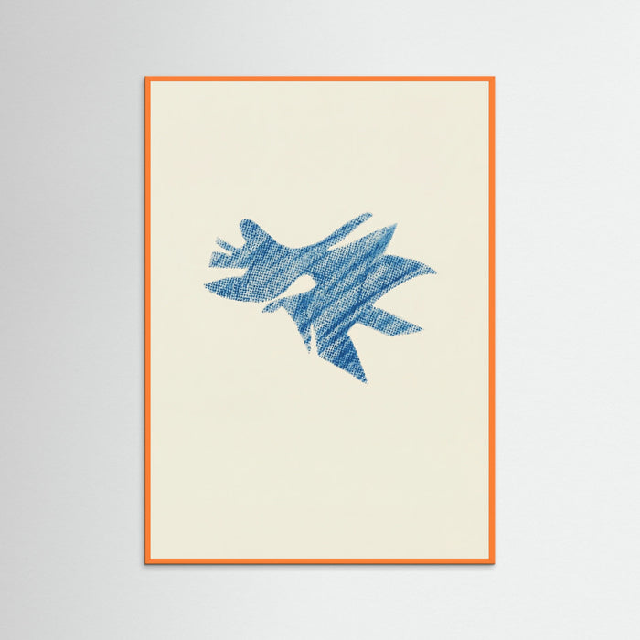 Orange Wood Poetic Maritime Abstract