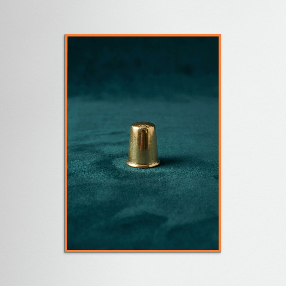 Orange Wood Polished Pair