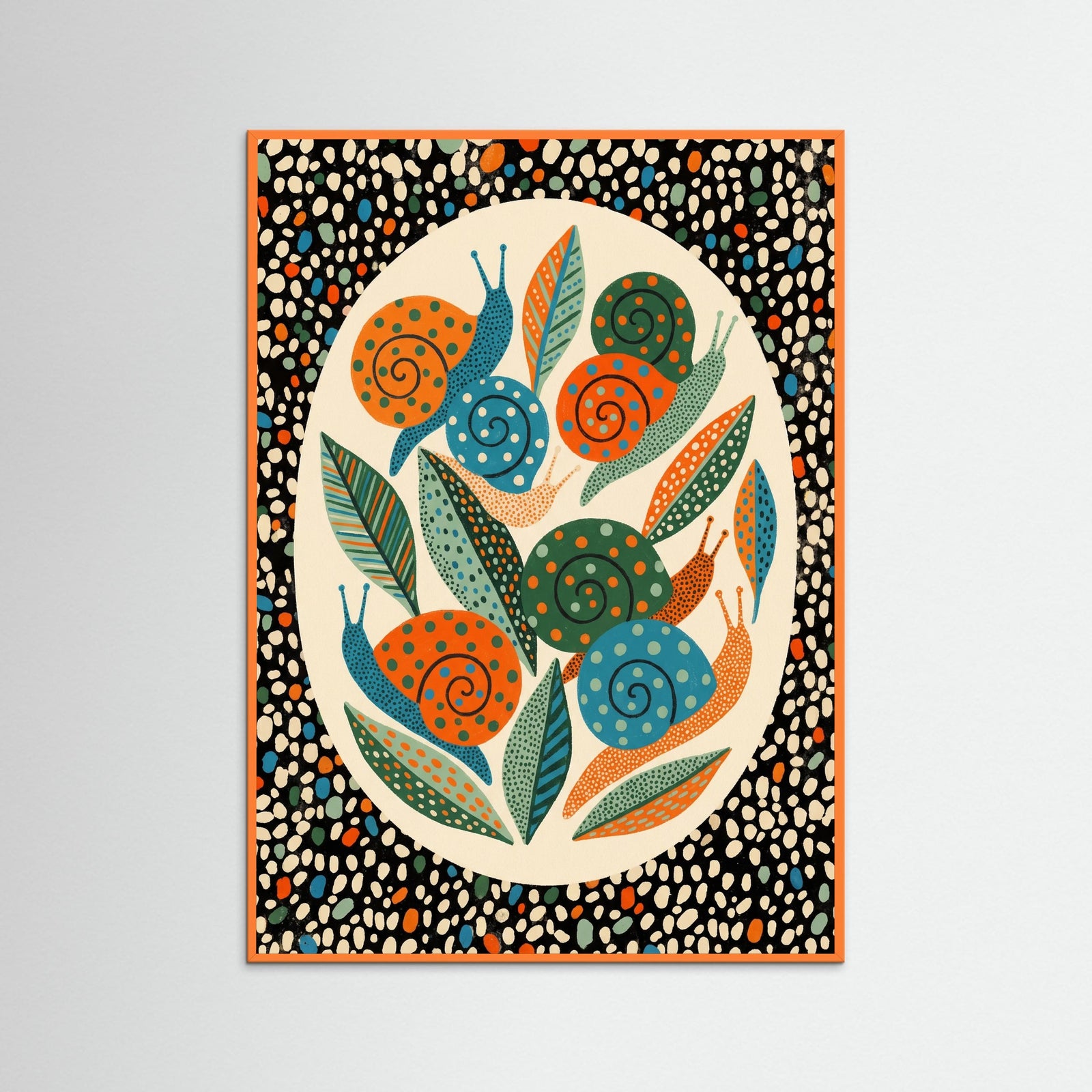 Orange Wood Polka Dot Fungi