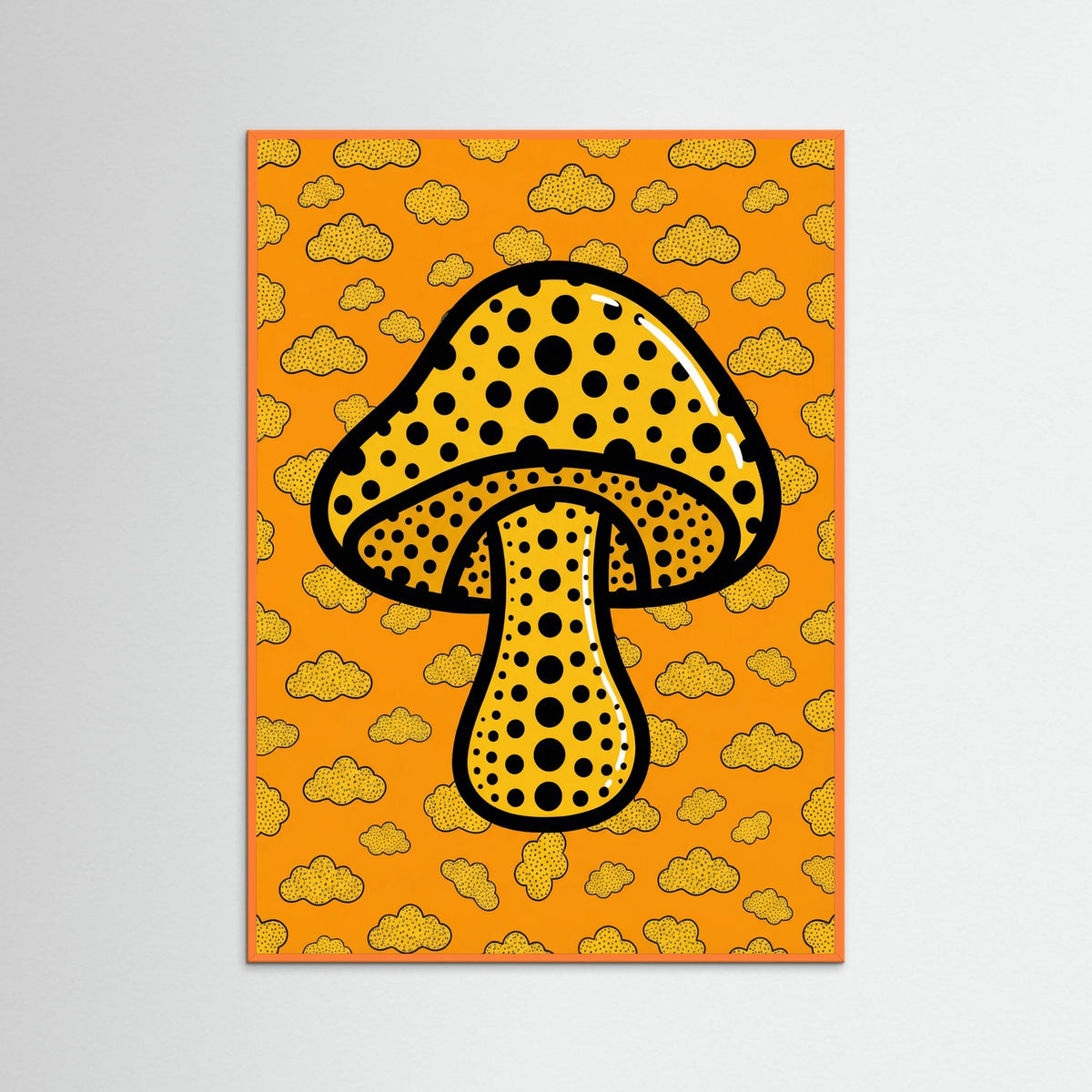 Orange Wood Polka Dot Gourd