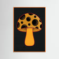 Orange Wood Polka Dot Pumpkin