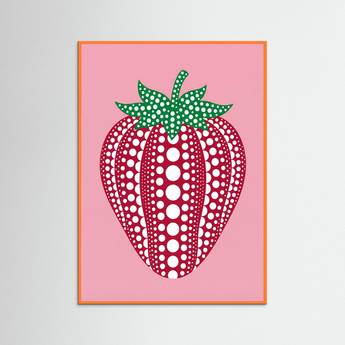 Orange Wood Polka Pumpkin Art