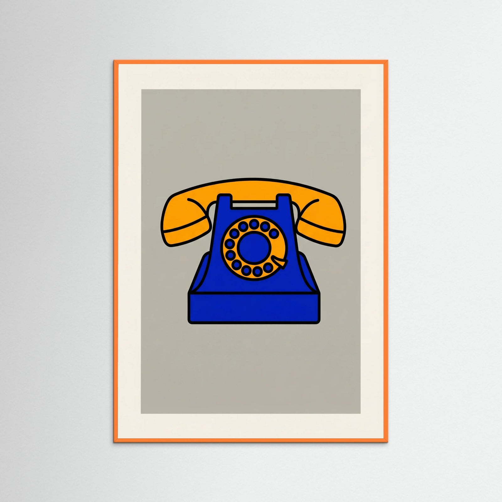 Orange Wood Pop Art Banana