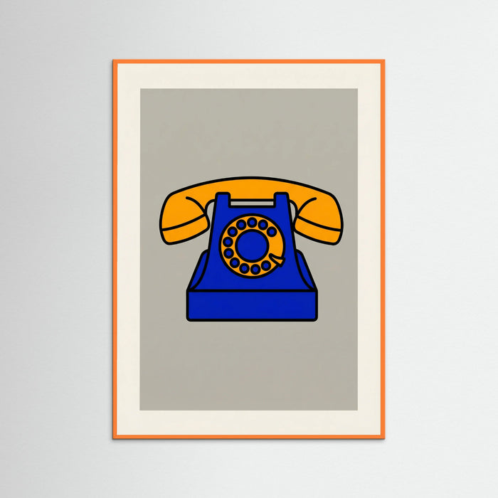 Orange Wood Pop Art Banana