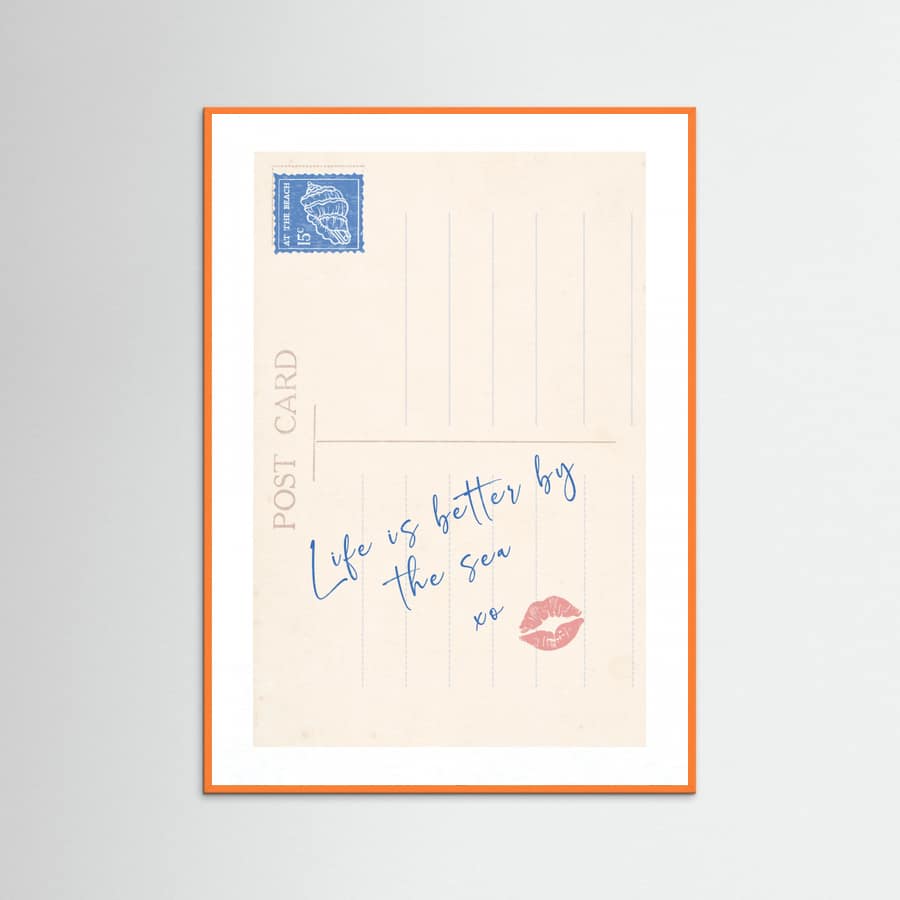 Postcard Life Is Better Poster – plakat og kunsttryk