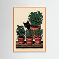 Orange Wood Potted Garden Bloom