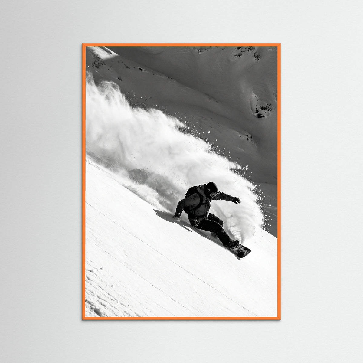 Orange Wood Powder Descent