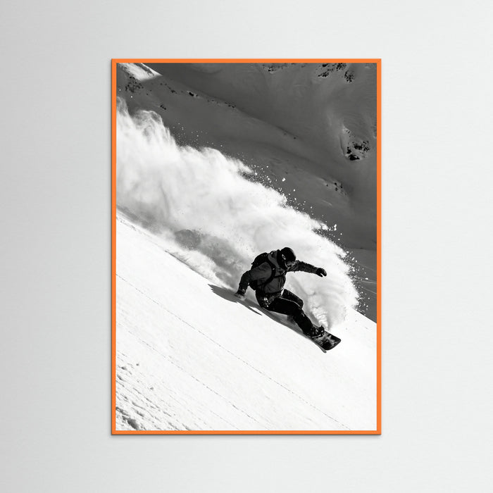 Orange Wood Powder Descent