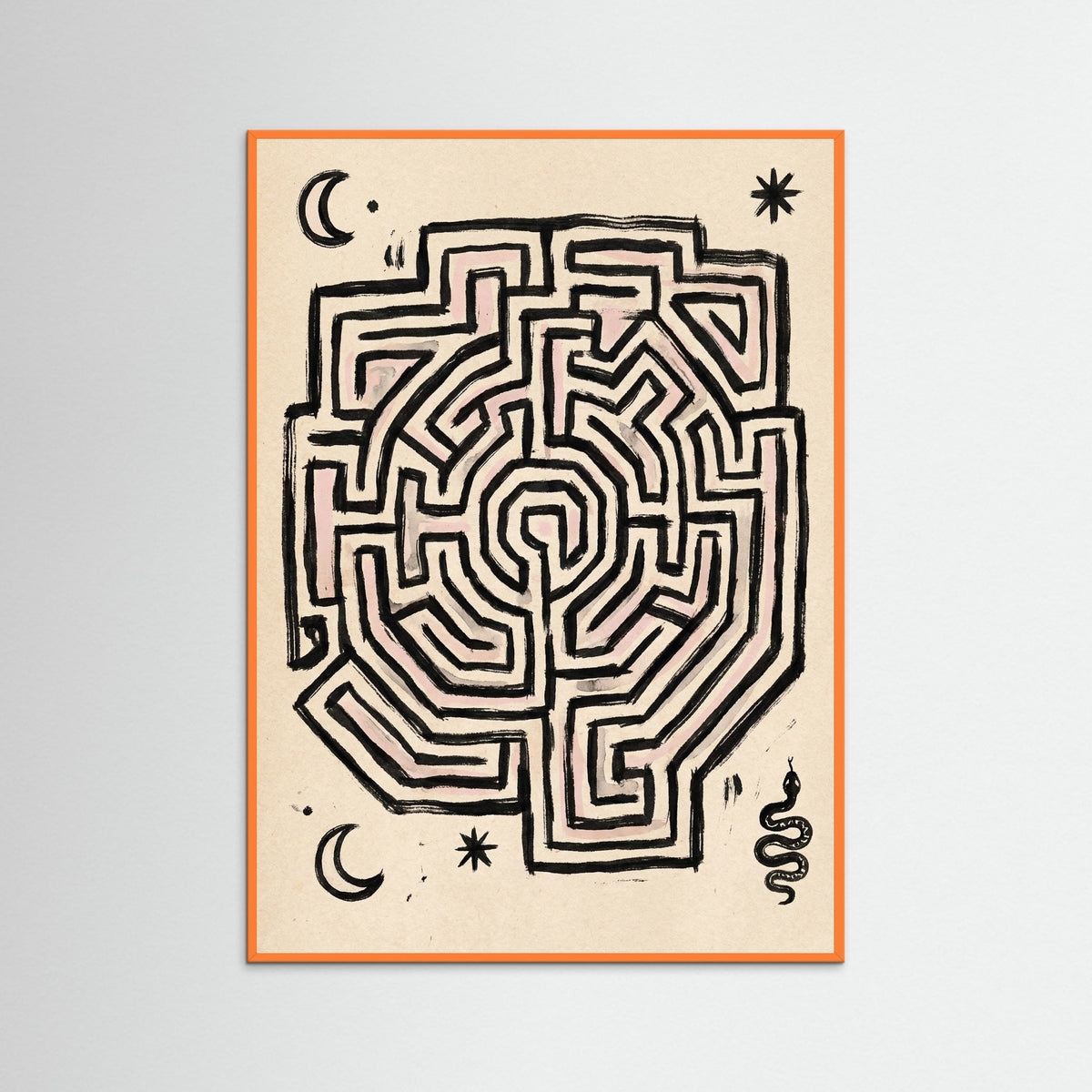 Orange Wood Primeval Symbols