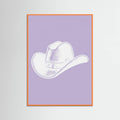 Plakat Purple Cowboy Hat – plakat i druk artystyczny