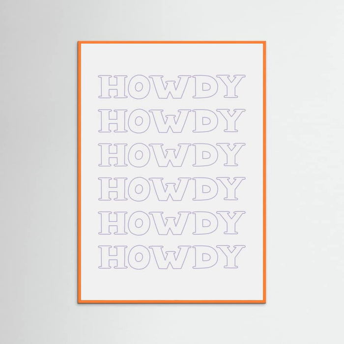 Plakat Purple Howdy – plakat i druk artystyczny
