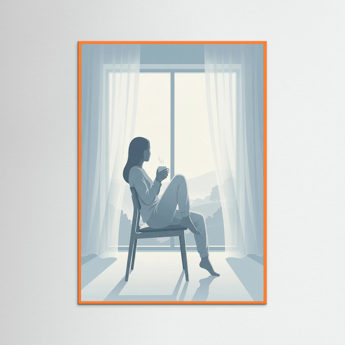 Orange Wood Quiet Afternoon Read