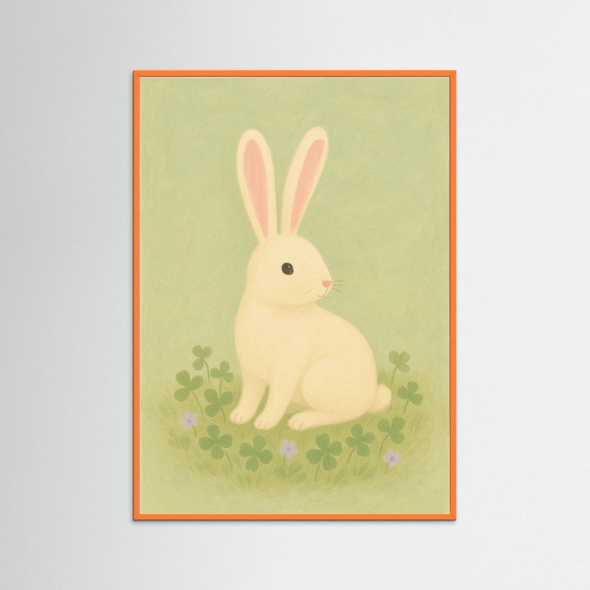 Orange Wood Quiet Bunny