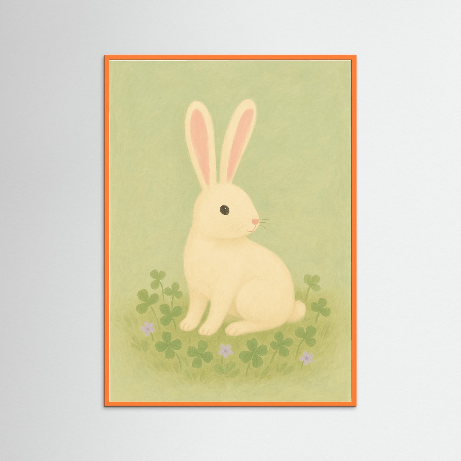 Orange Wood Quiet Bunny