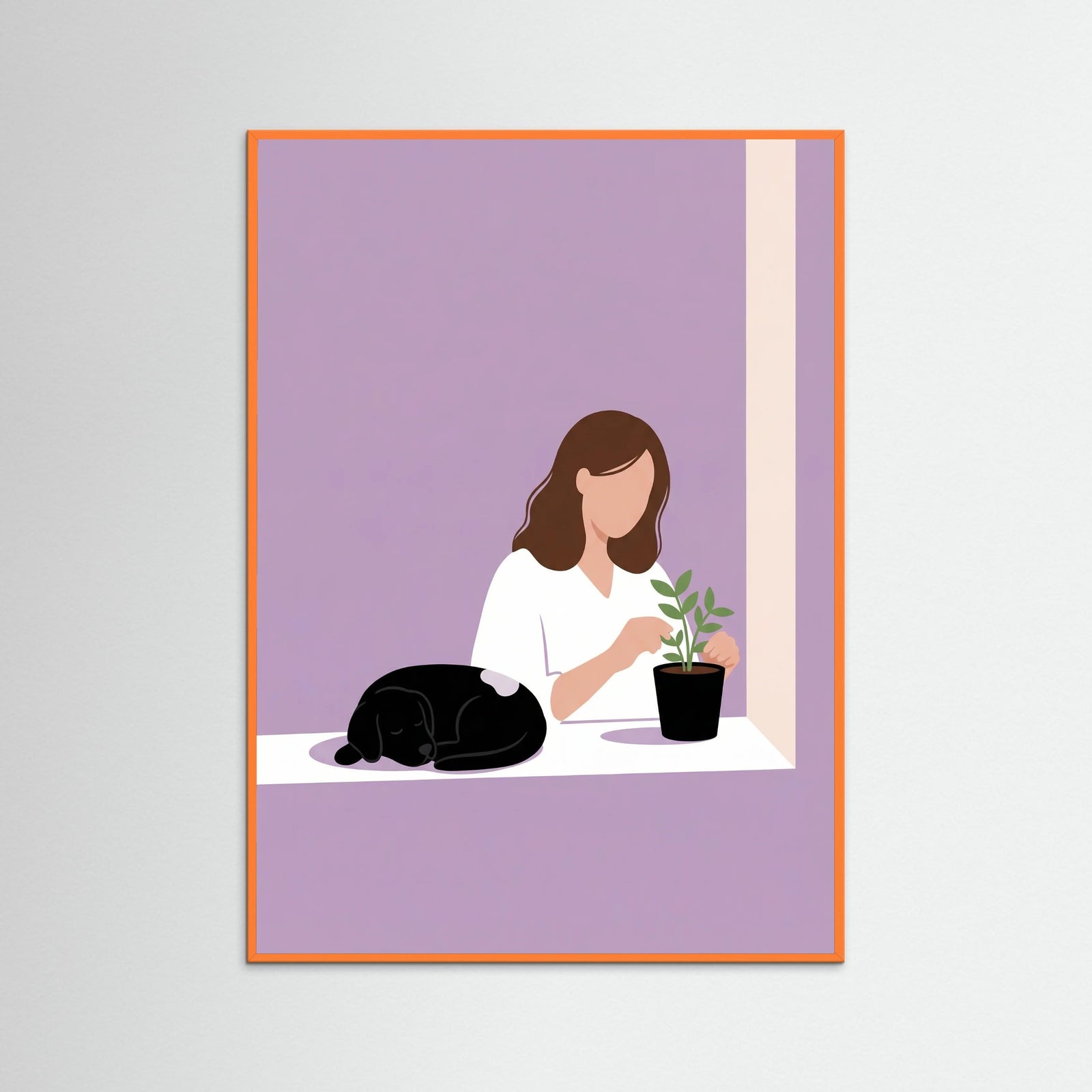 Orange Wood Quiet Companion