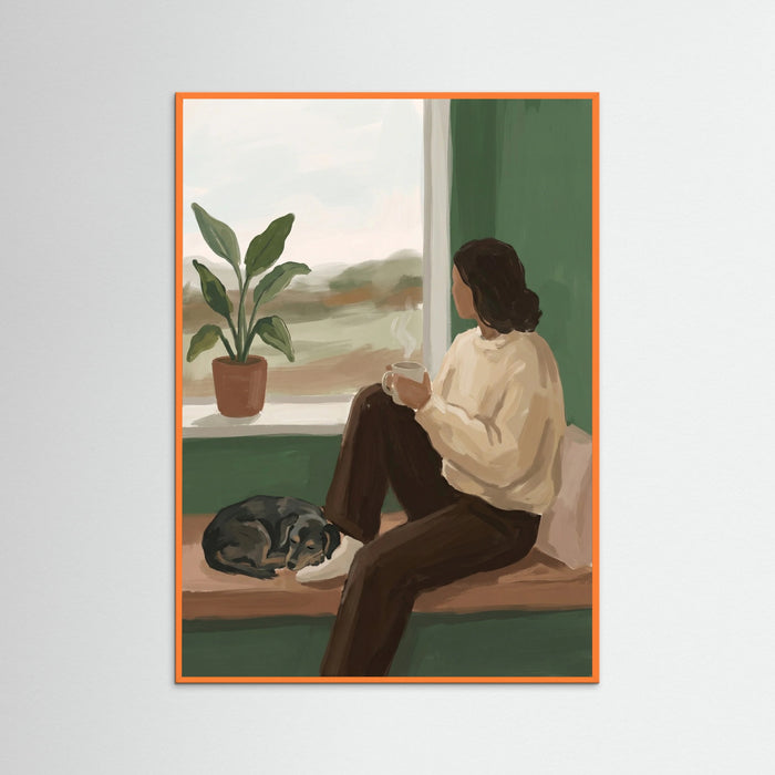 Orange Wood Quiet Companionship