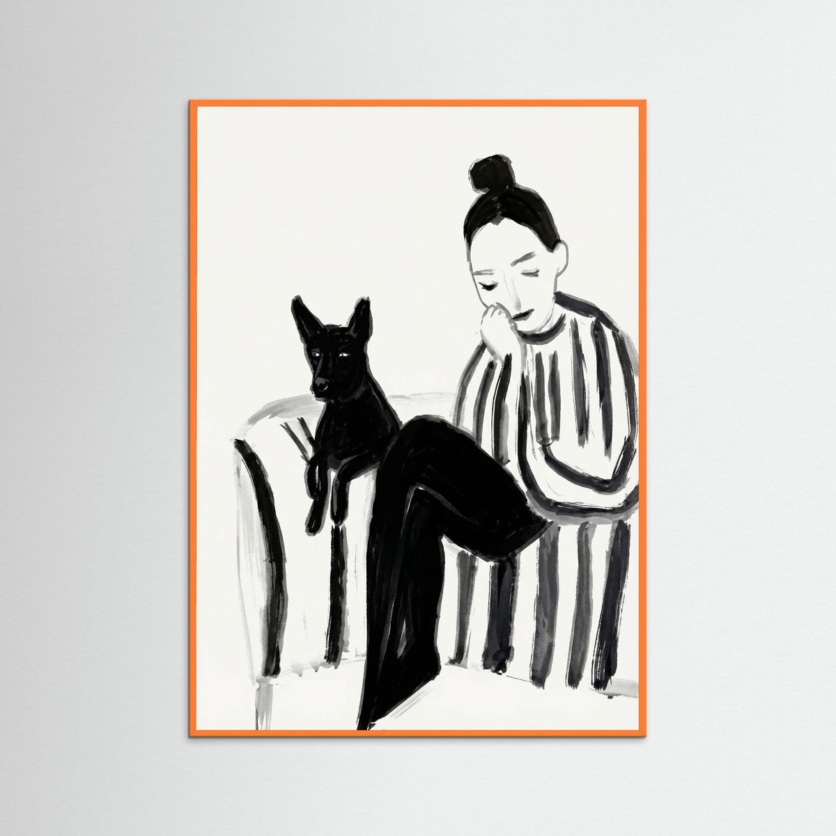 Orange Wood Quiet Companionship