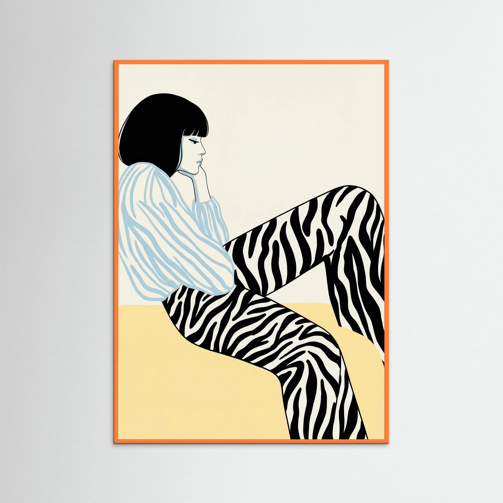 Orange Wood Quiet Contemplation Beige