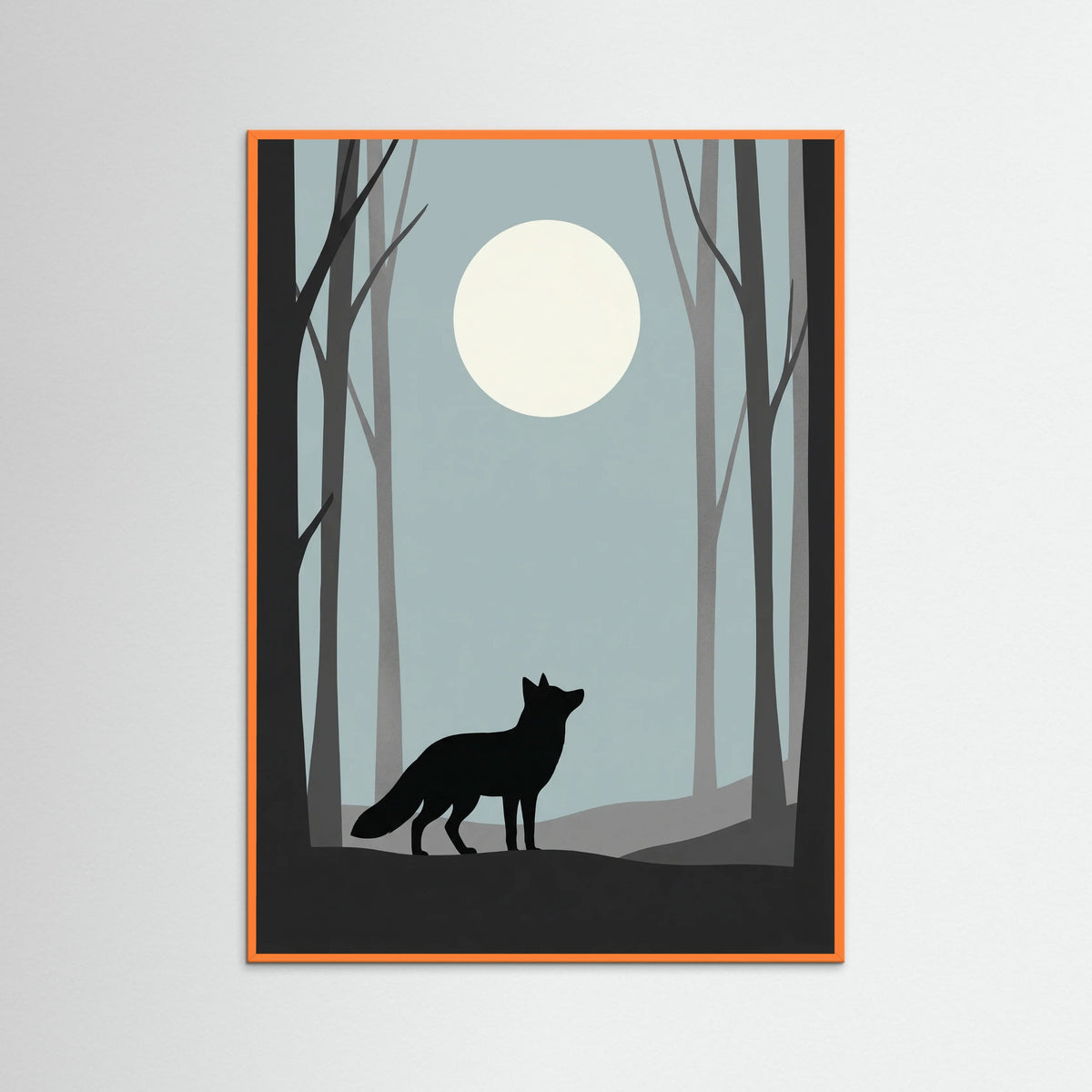 Orange Wood Quiet Contemplation Black