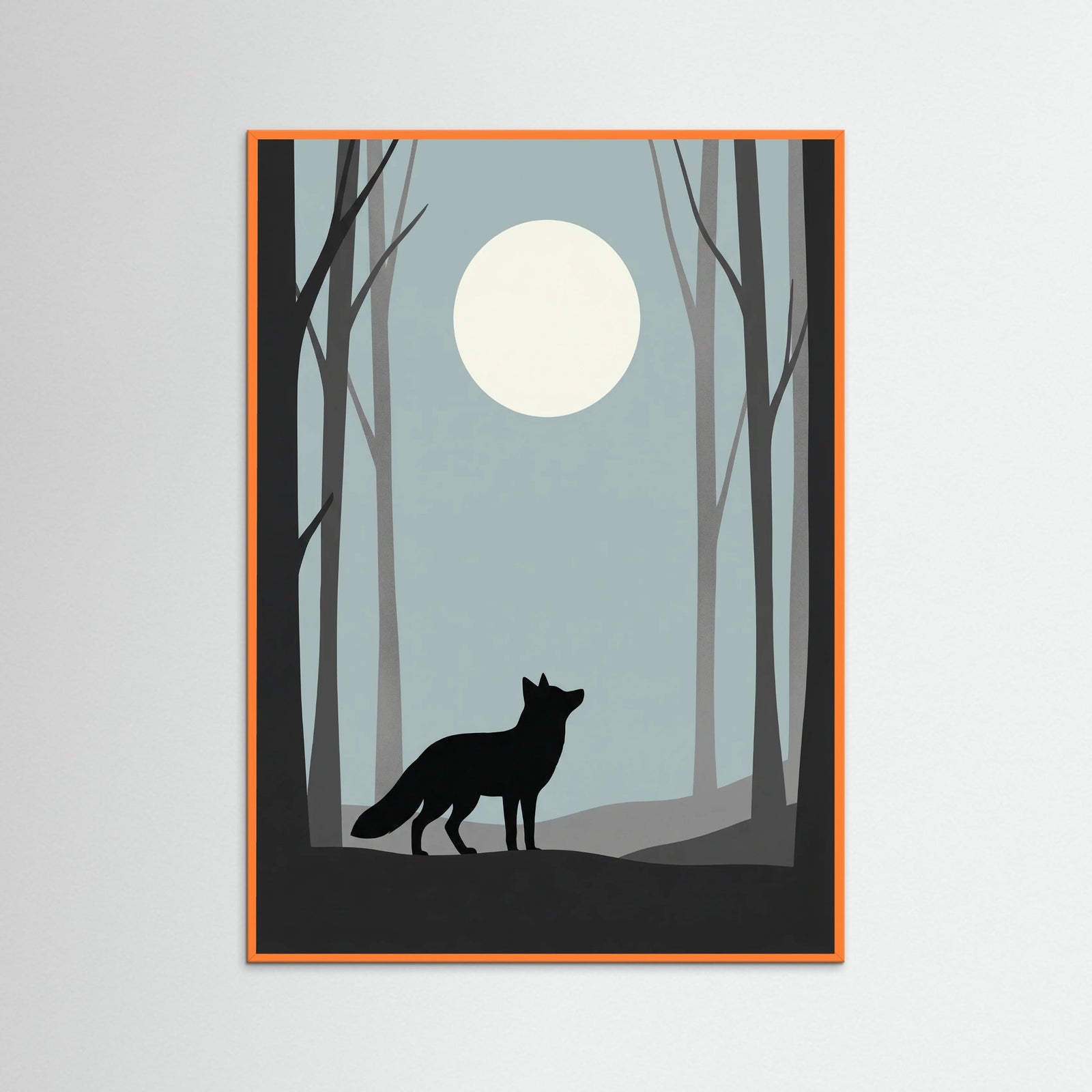 Orange Wood Quiet Contemplation Black