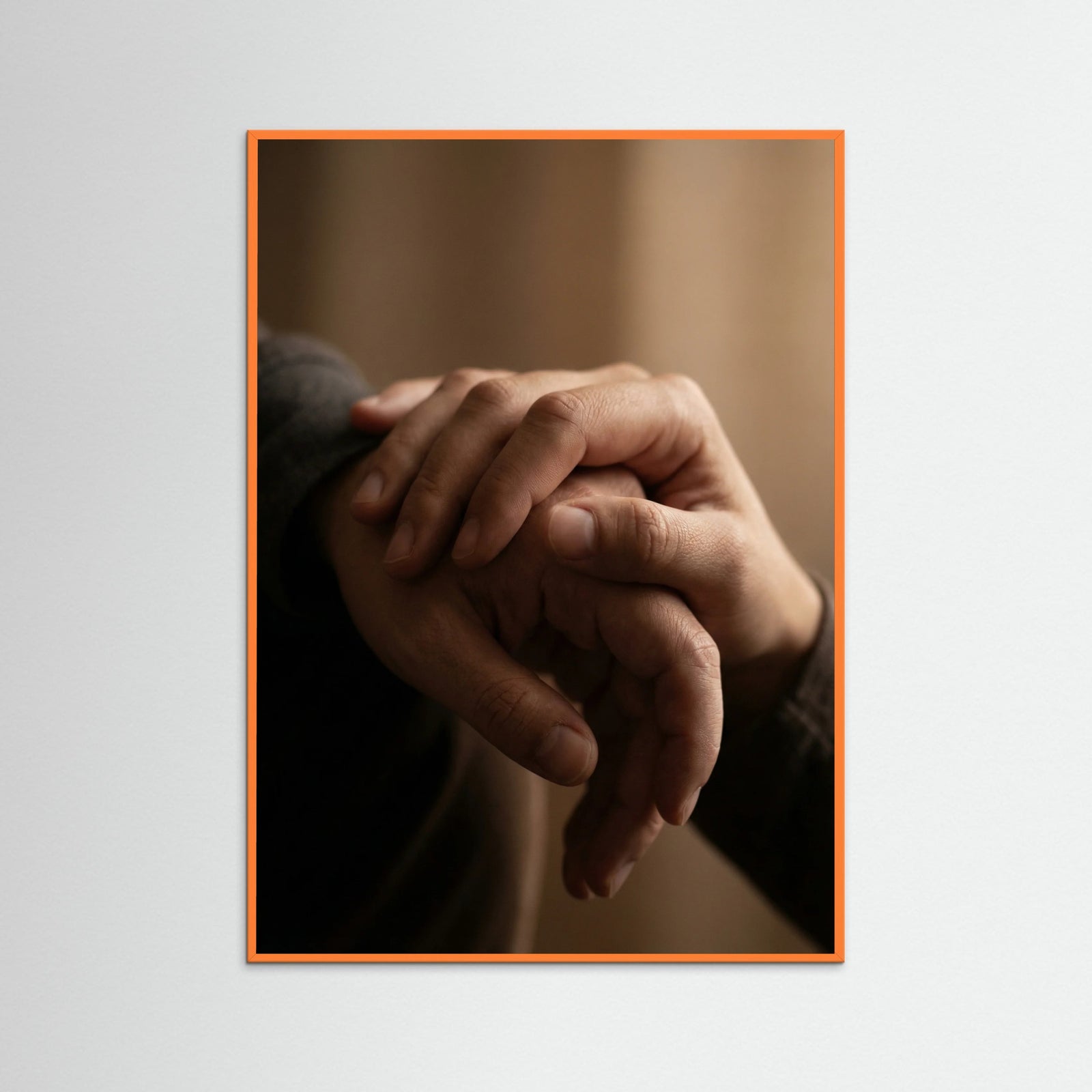 Orange Wood Quiet Contemplation Brown