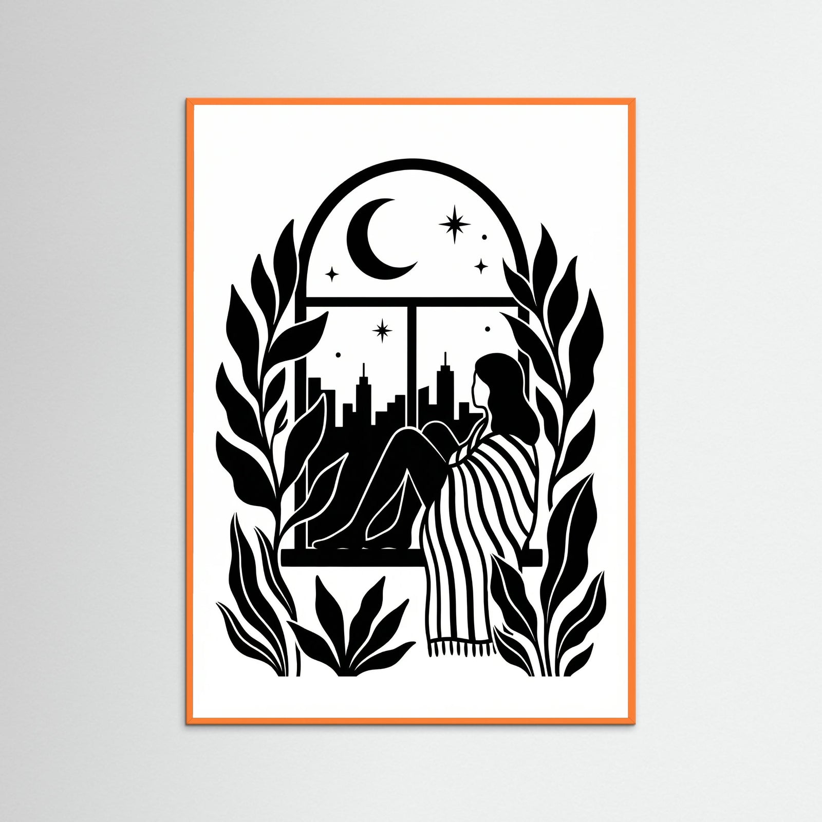 Orange Wood Quiet Contemplation