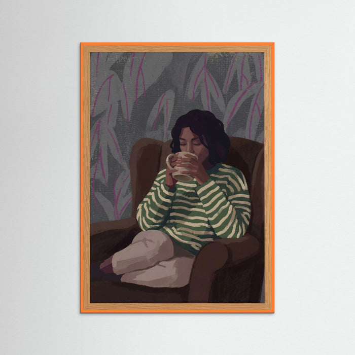 Orange Wood Quiet Contemplation