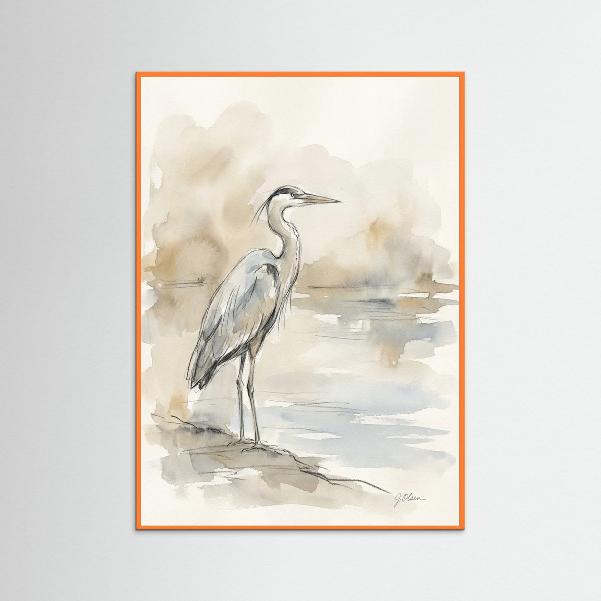 Orange Wood Quiet Contemplation