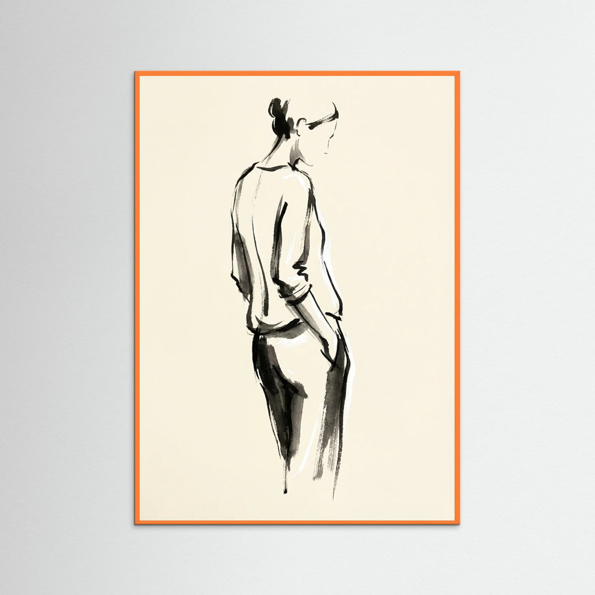 Orange Wood Quiet Contemplation