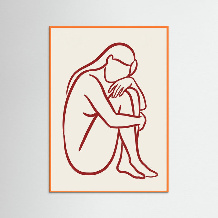 Orange Wood Quiet Contemplation