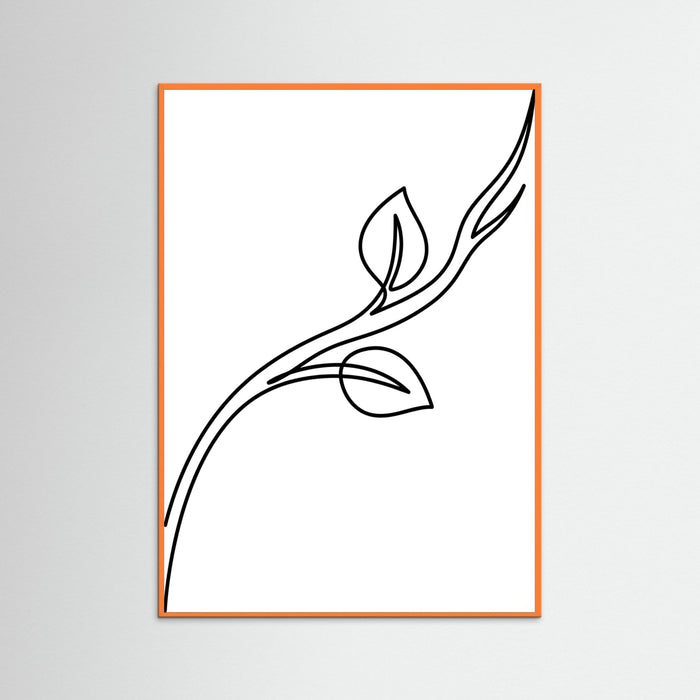 Orange Wood Quiet Contours