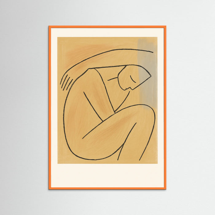 Orange Wood Quiet Curve