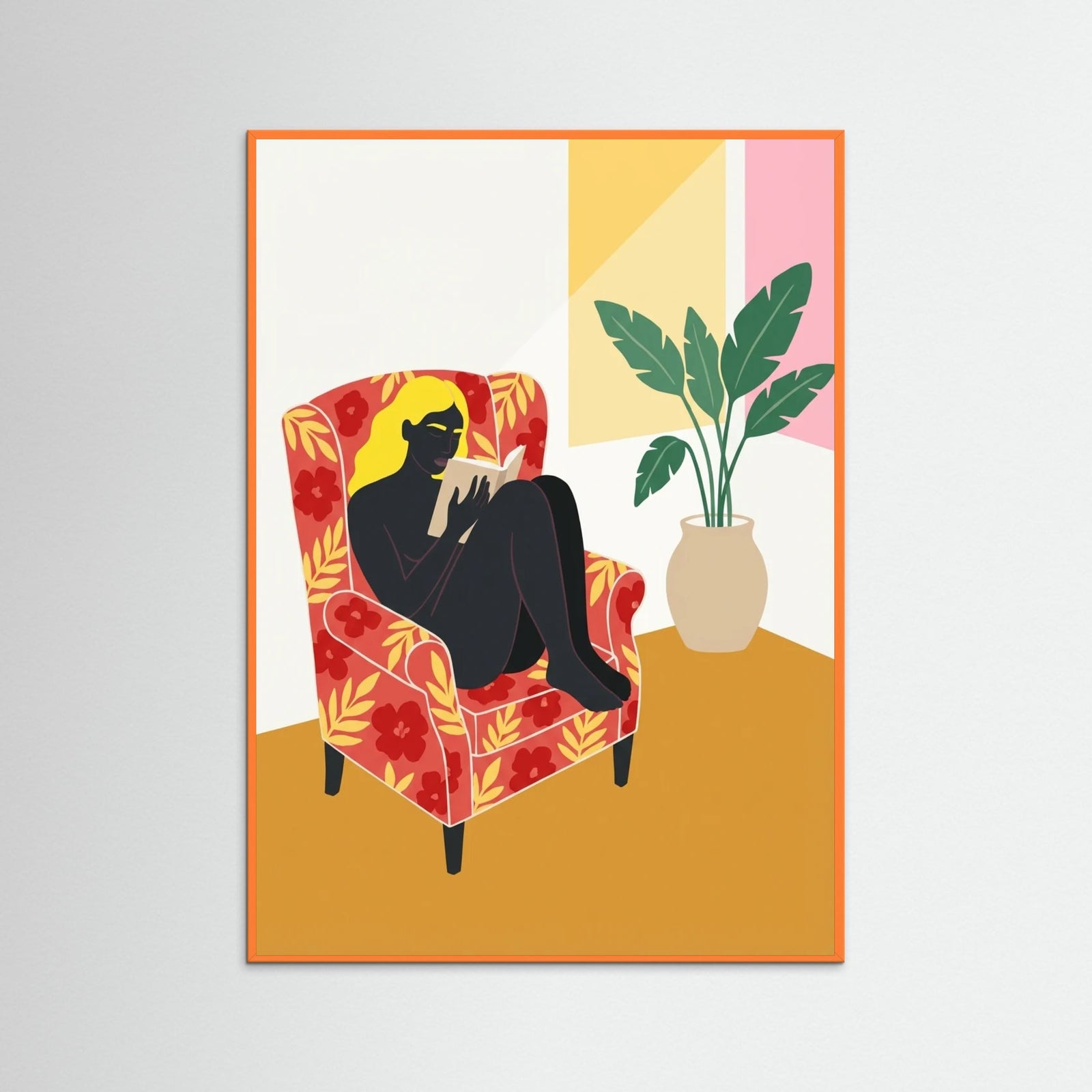 Orange Wood Quiet Embrace