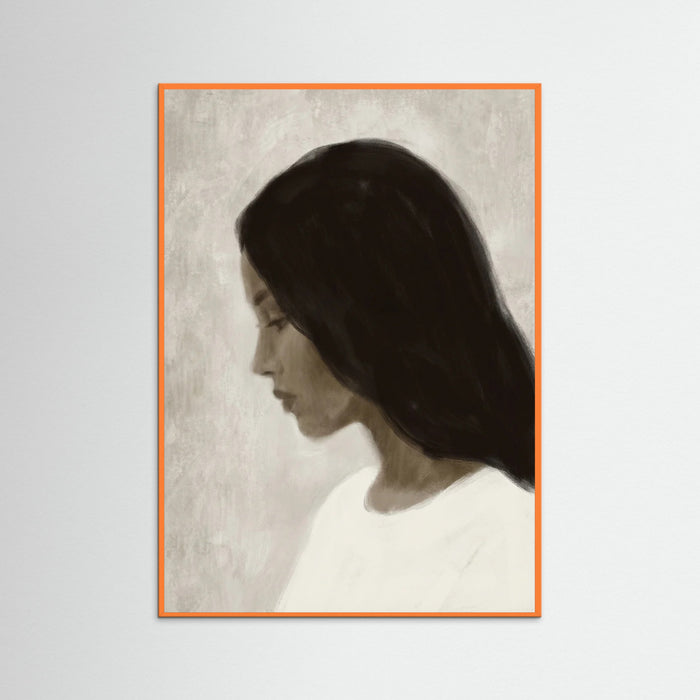 Orange Wood Quiet Gaze