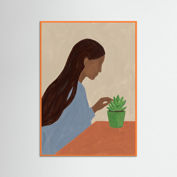 Orange Wood Quiet Moment