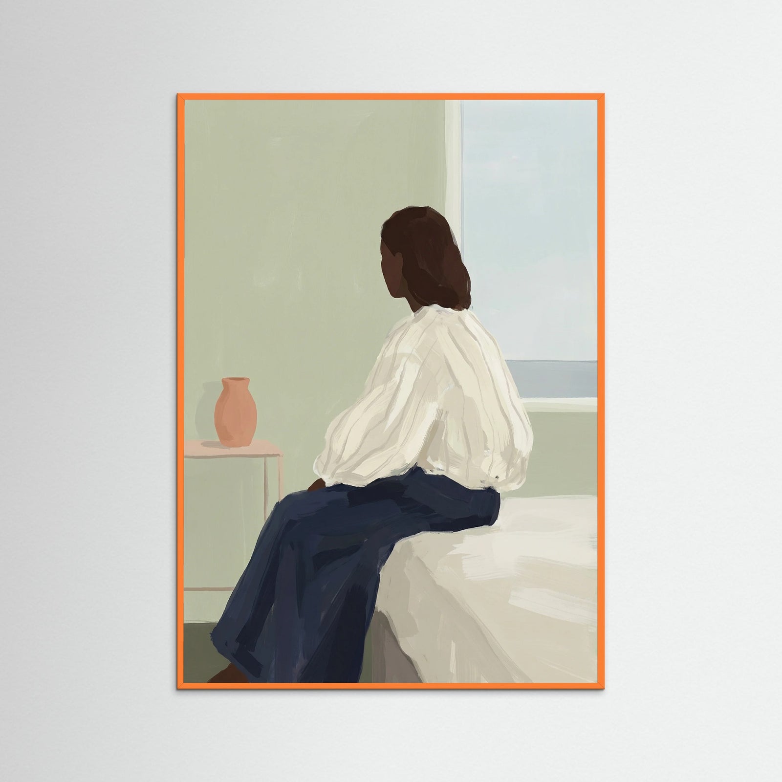 Orange Wood Quiet Presence