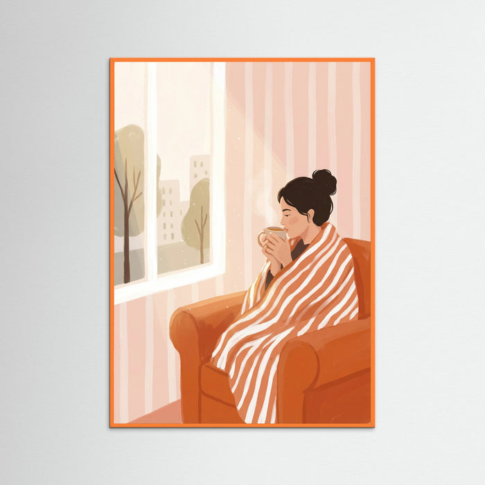 Orange Wood Quiet Reading Orange
