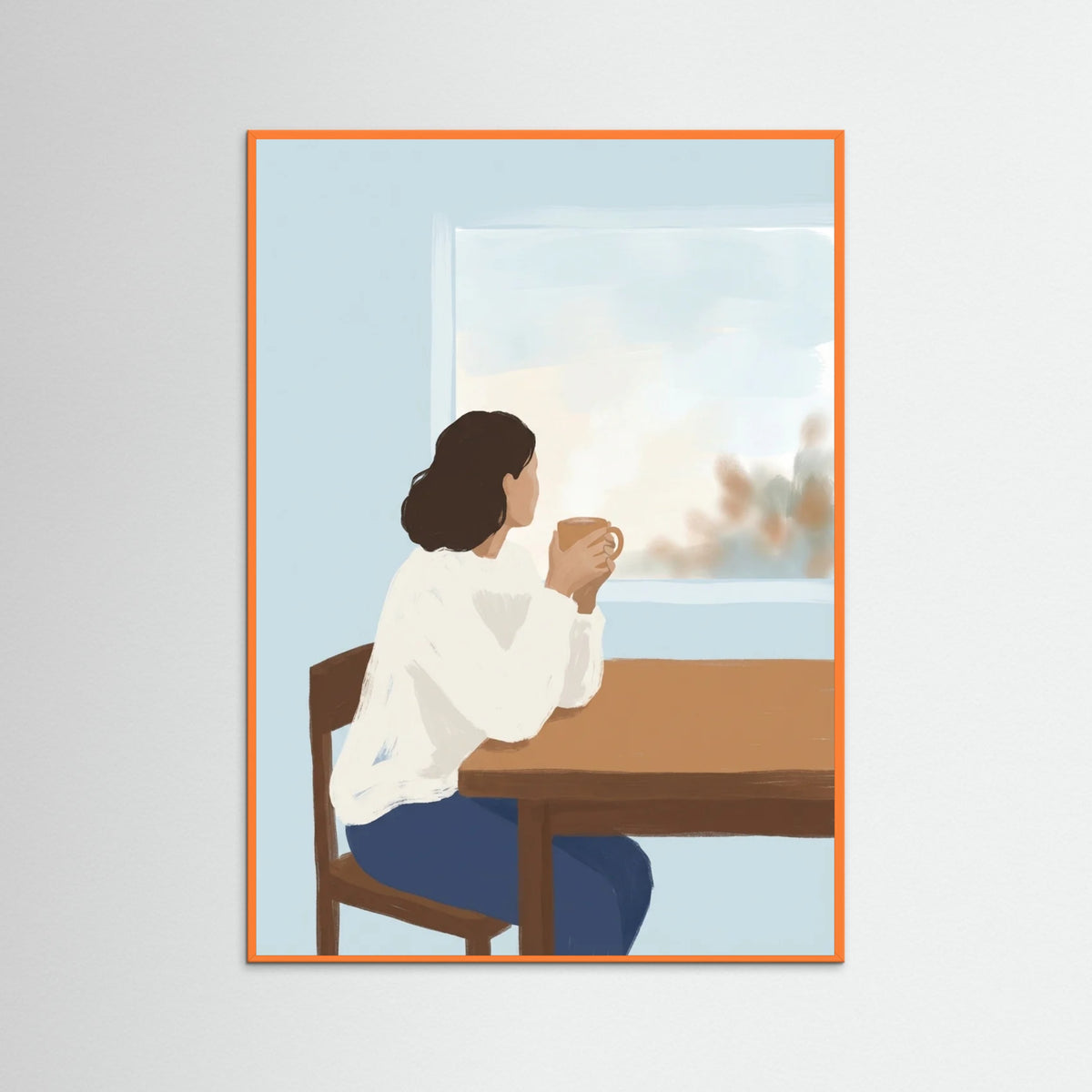 Orange Wood Quiet Reading