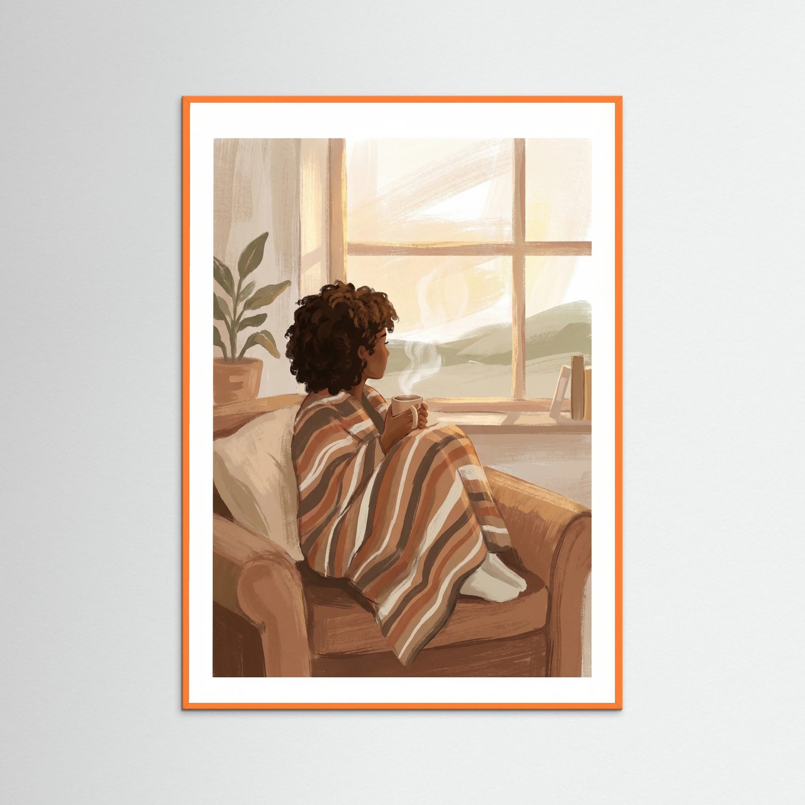 Orange Wood Quiet Reading