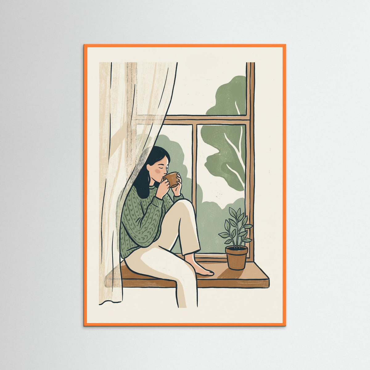 Orange Wood Quiet Slumber