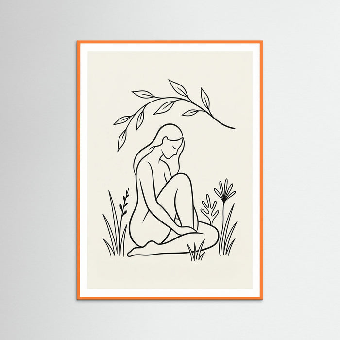 Orange Wood Quiet Solace