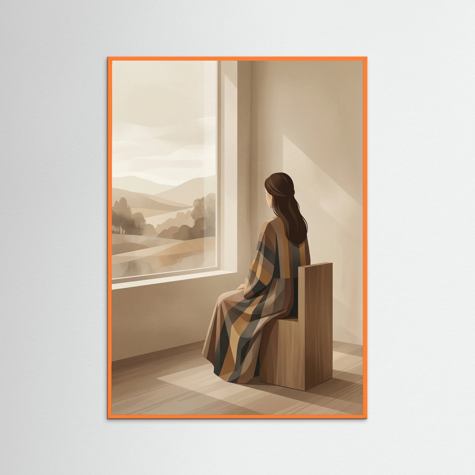 Orange Wood Quiet Solitude